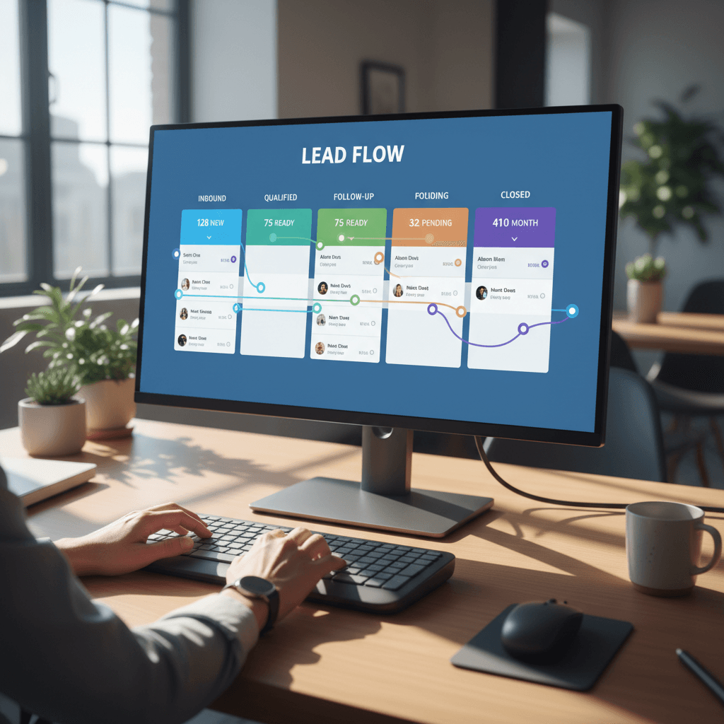 Automated lead intake dashboard